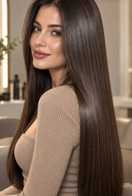 After hair transformation