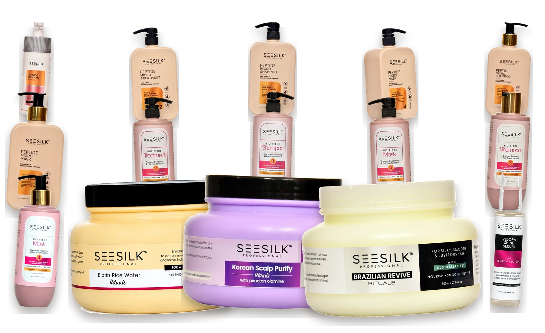 Complete SEESILK Professional product range